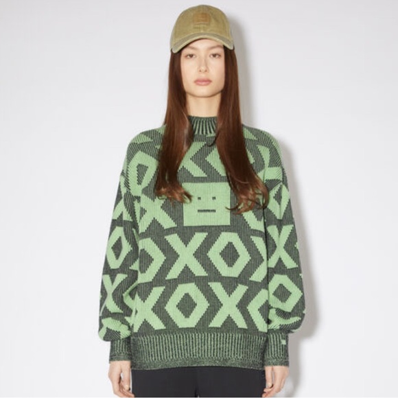 Acne Sweaters - Acne Studio Pattern Knit Sweater, Small